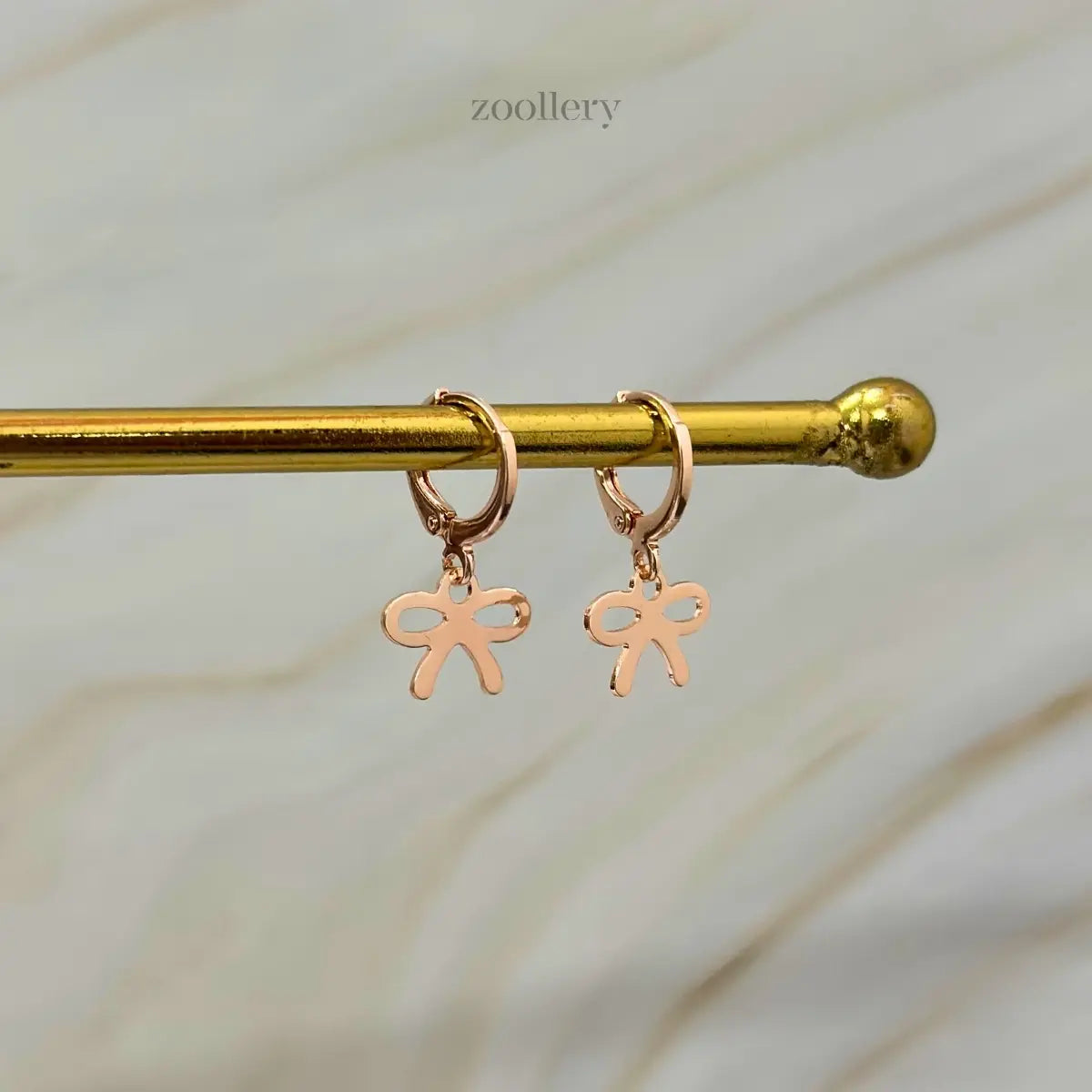 Rosy Bow Dangles