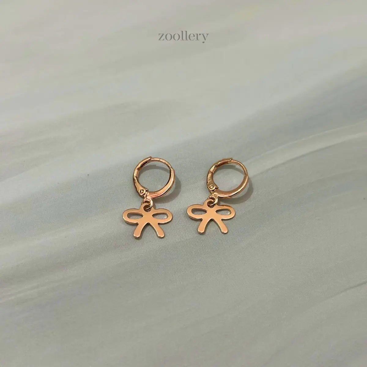 Rosy Bow Dangles