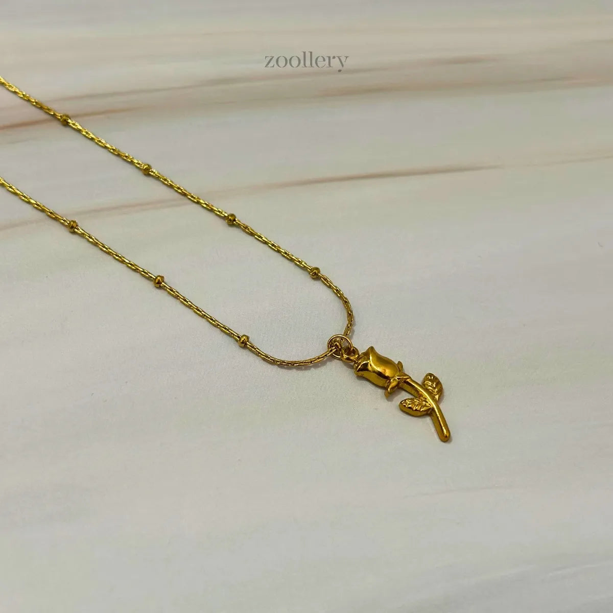 Rosa Charm Necklace