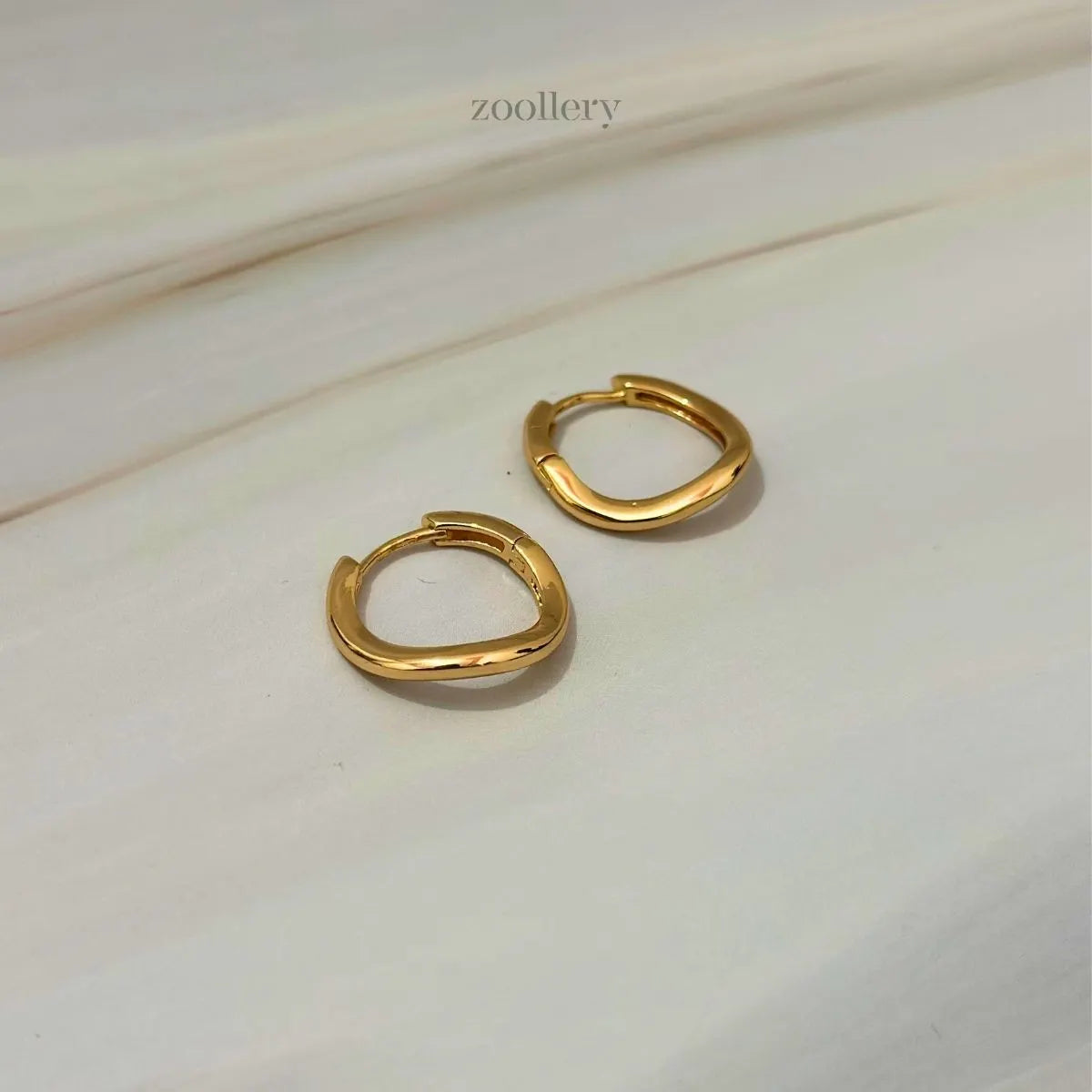 Blushbend Hoops (Champagne Gold)
