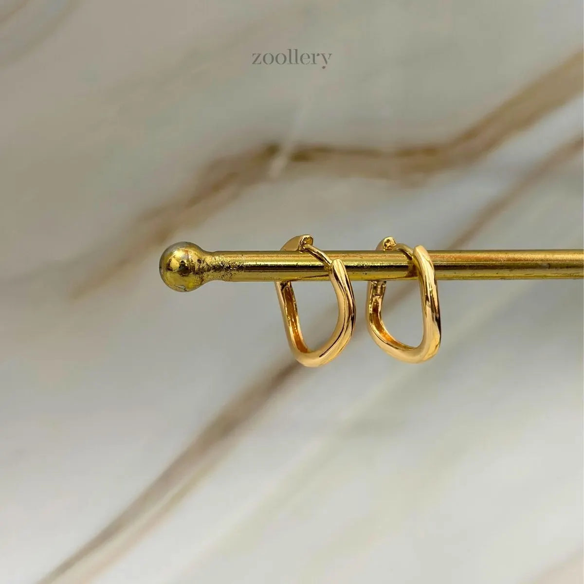 Blushbend Hoops (Champagne Gold)