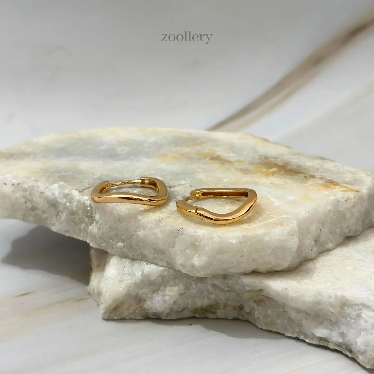 Blushbend Hoops (Champagne Gold)