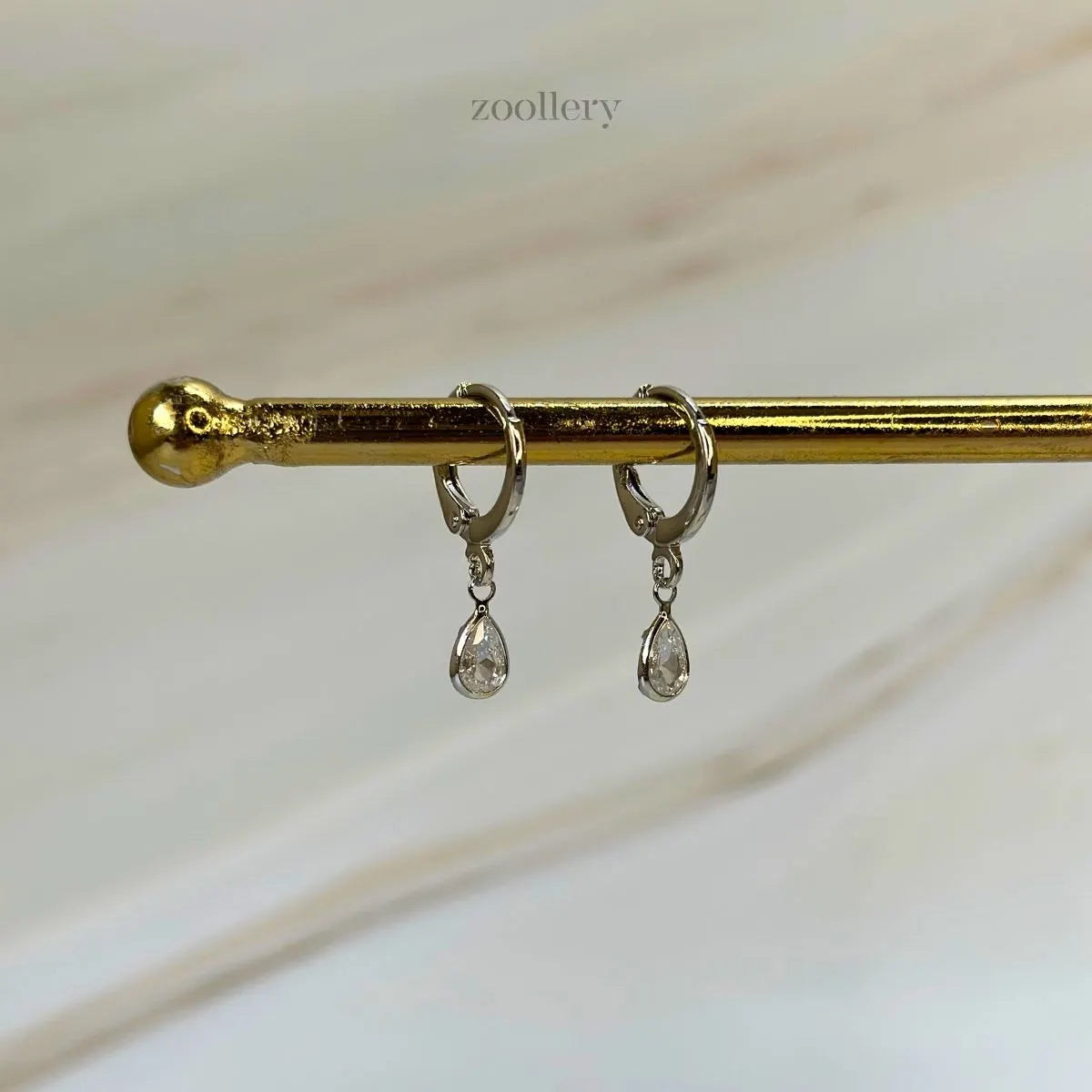 Classic Crystal Drops (Silver)