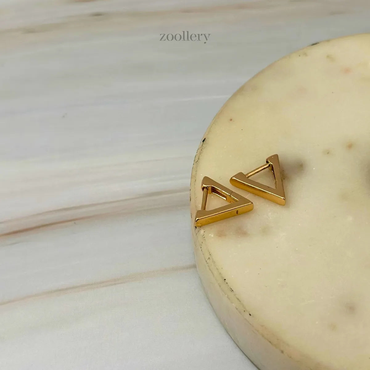 Acute Chic Earrings (Champagne Gold)