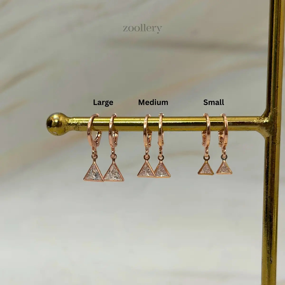 Mini Prism Drops (Rose Gold)