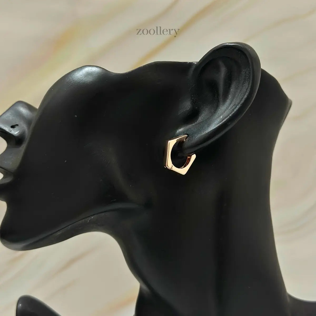 Pentara Hoops (Rose Gold)