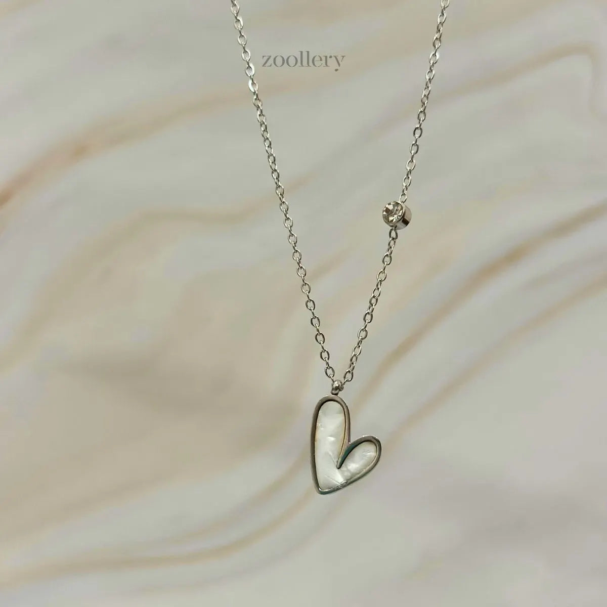 White Love Necklace