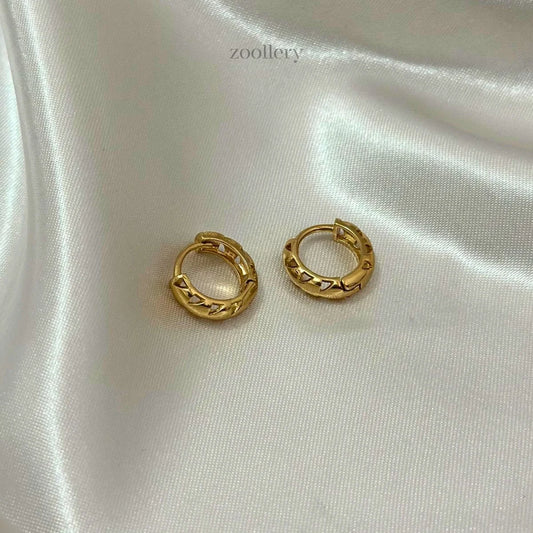 Dune Edge Hoops (Gold)