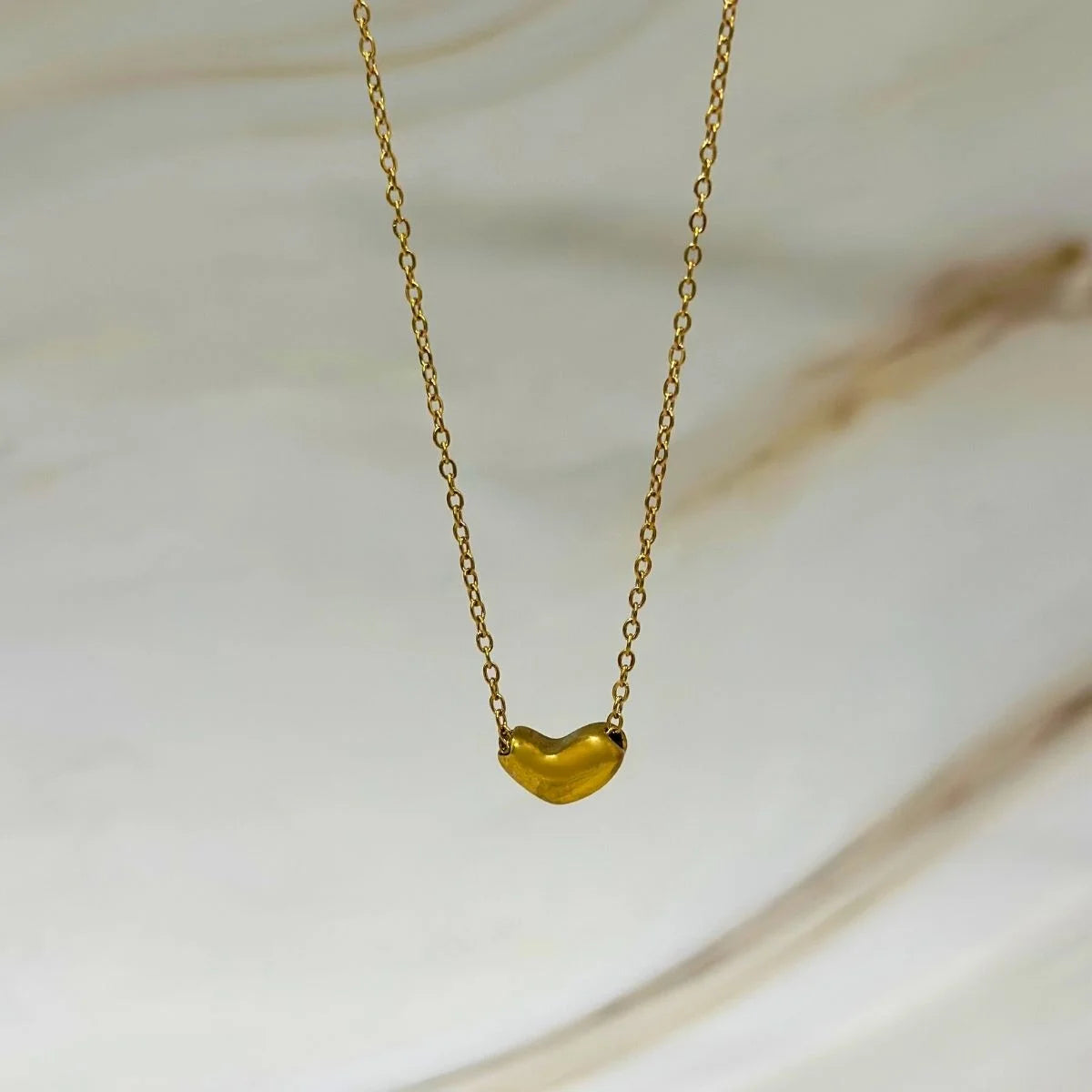 Golden Pebble Pendant