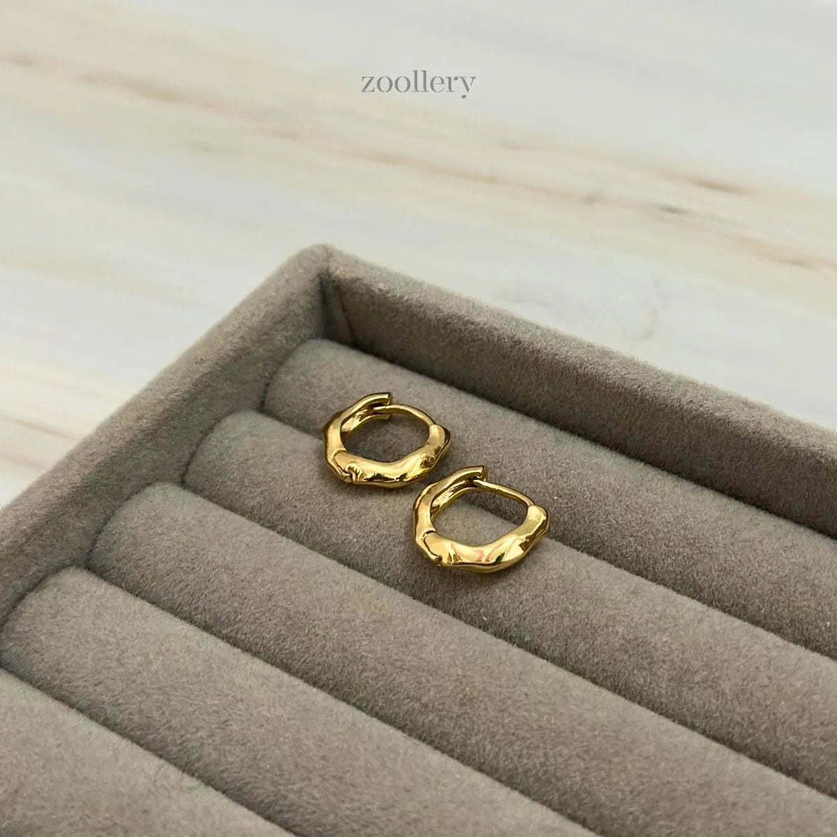 Petalwave Hoops (Gold)