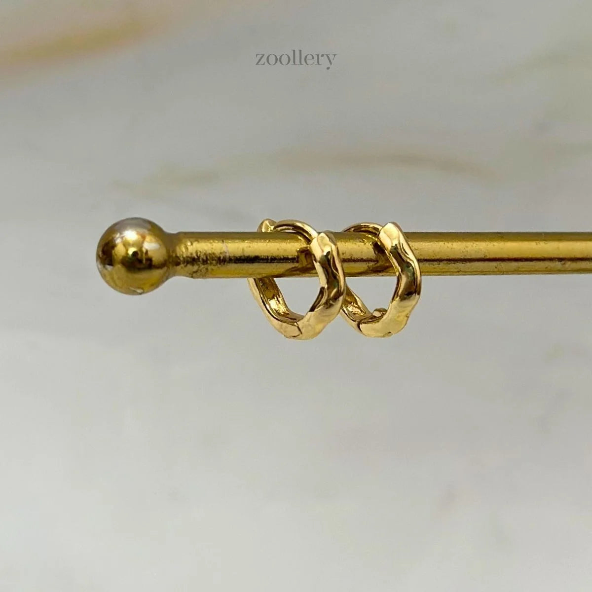 Petalwave Hoops (Gold)