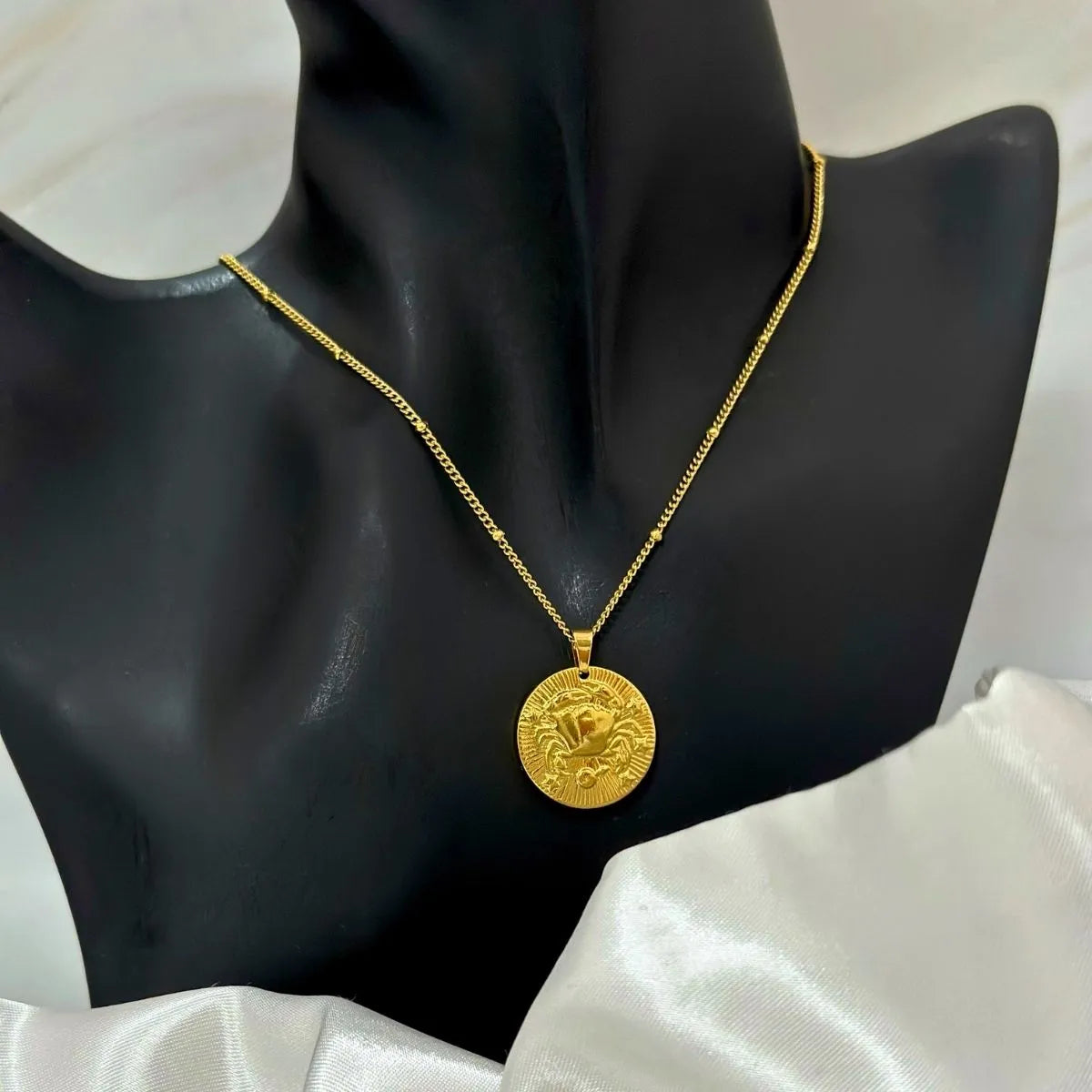 Golden Zodiac Medallion