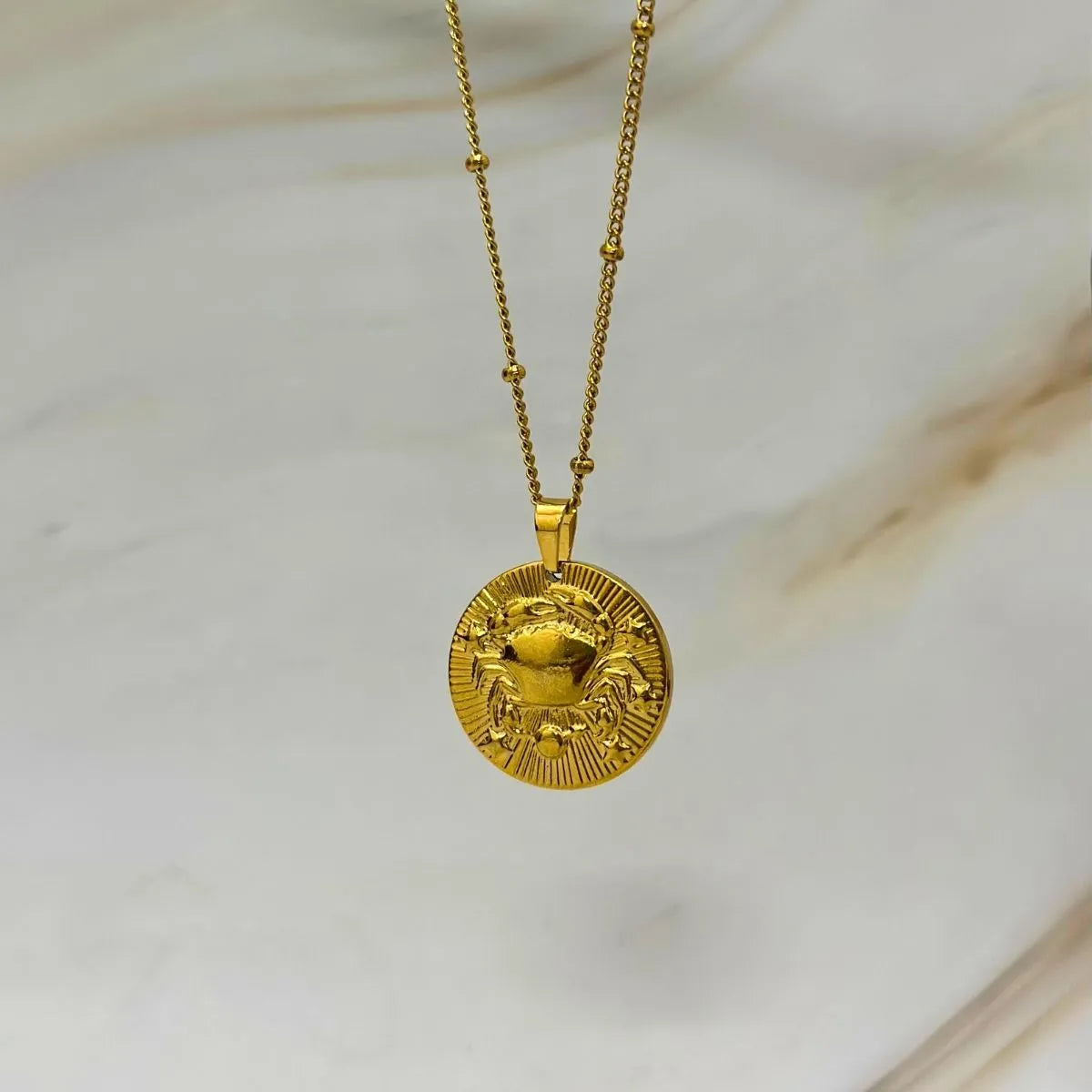 Golden Zodiac Medallion