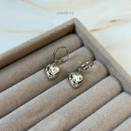 Dewy Heart Drops (Silver)