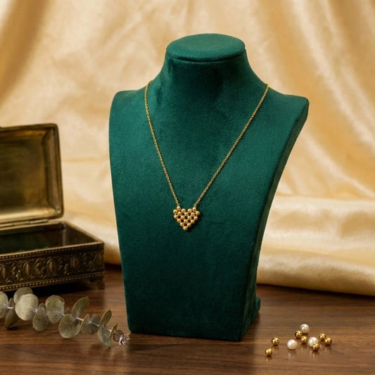 18K Mosaic Heart Necklace