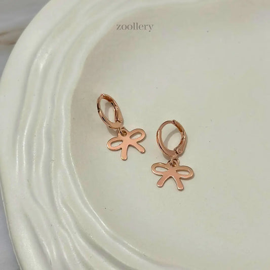Rosy Bow Dangles