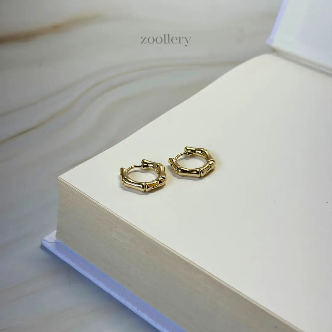 Bamboo Bone Hoops