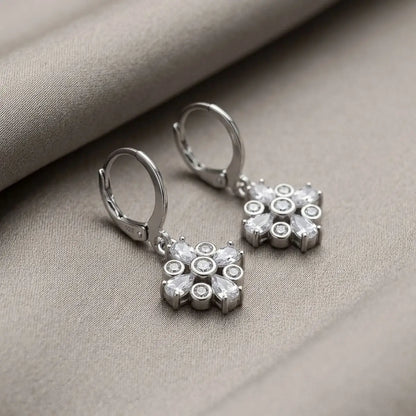 Crystal Compass Drops (Silver)