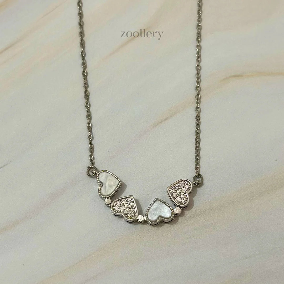 Silver Heart Chain