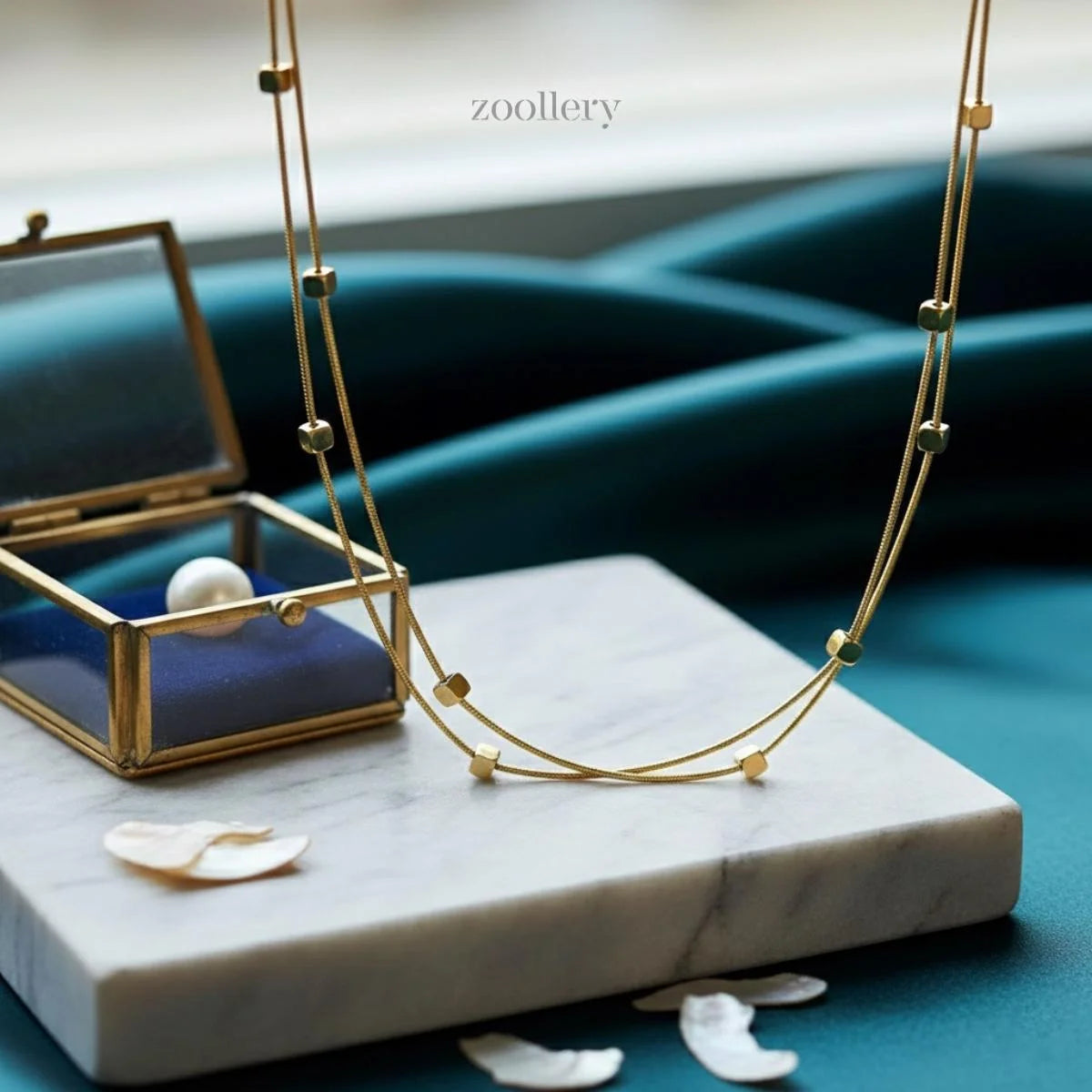 18K Dotline Necklace