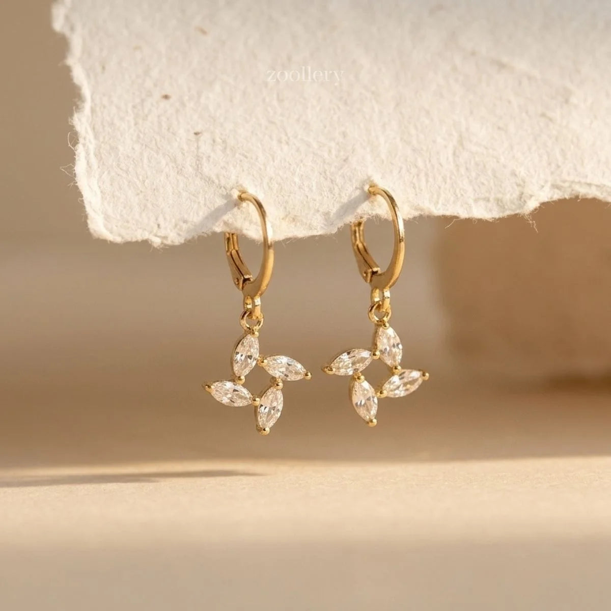 Glam Clover Dangles