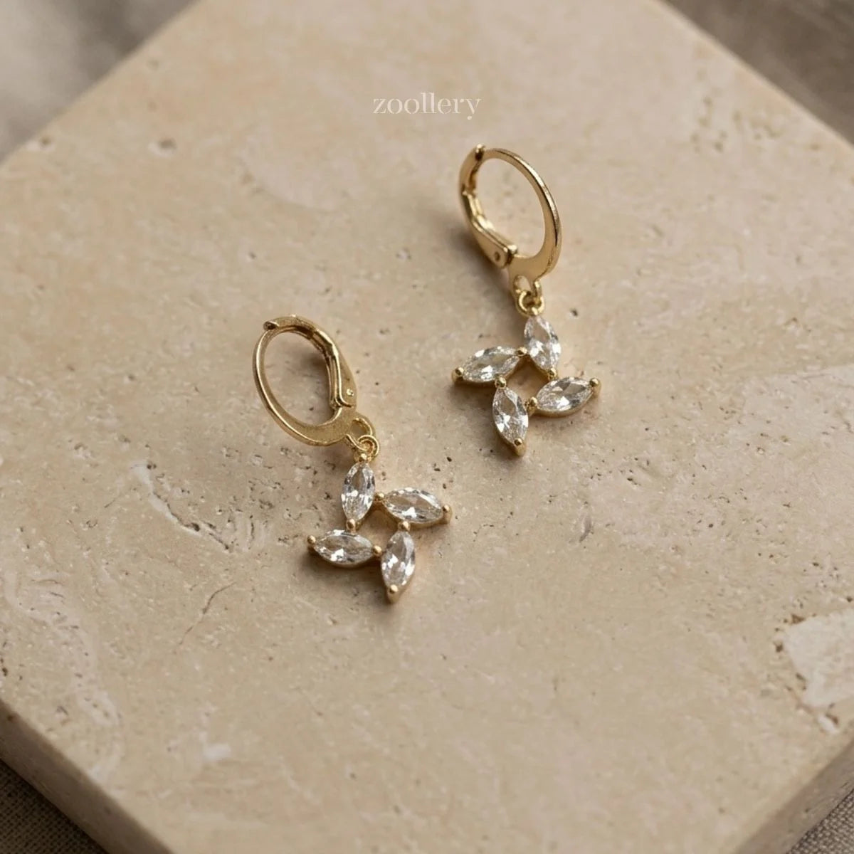 Glam Clover Dangles