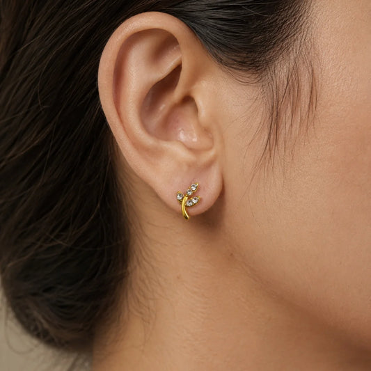 Fern Shine Studs