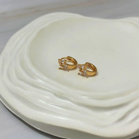 Eclat Mini Hoops (Champagne Gold)