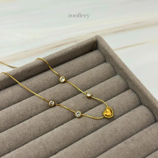 Stardot Heart Necklace