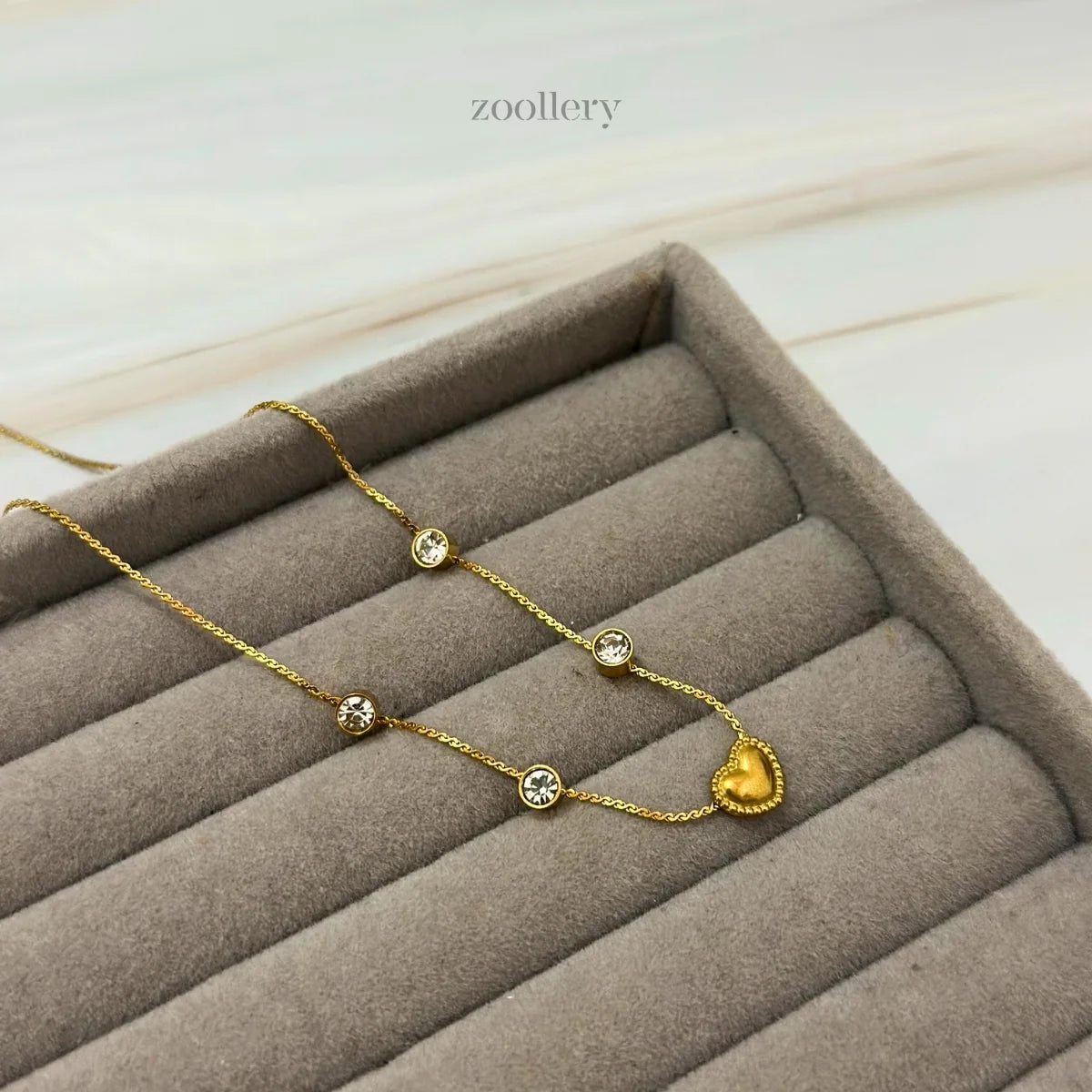 Stardot Heart Necklace