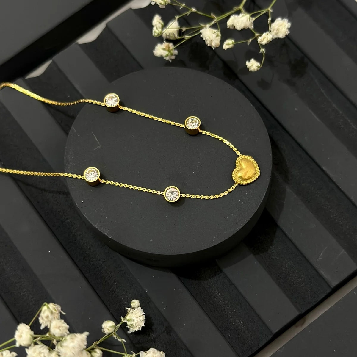 Stardot Heart Necklace