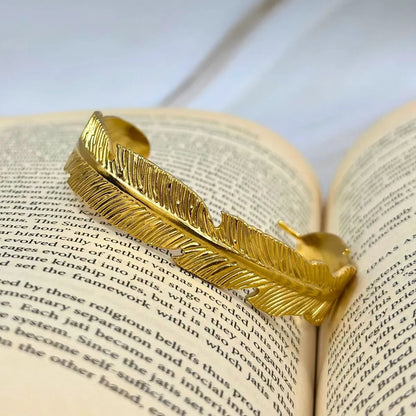 Lustre Feather Cuff
