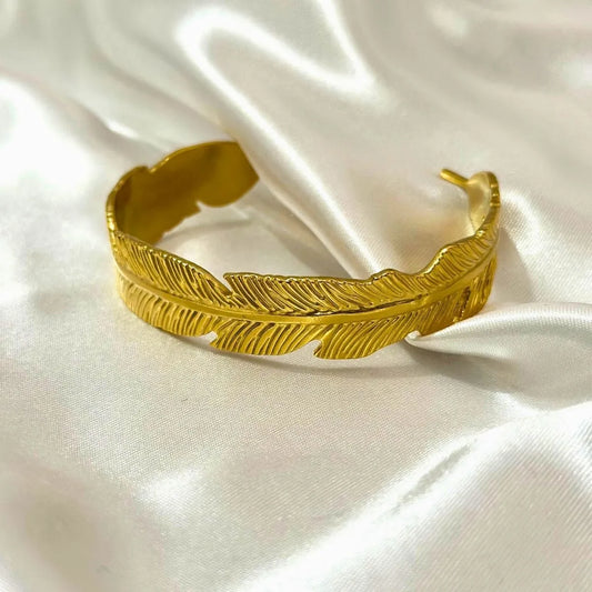 Lustre Feather Cuff