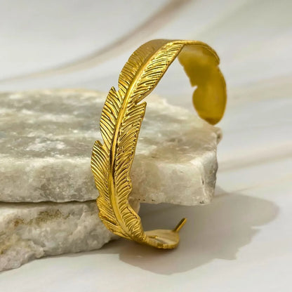 Lustre Feather Cuff