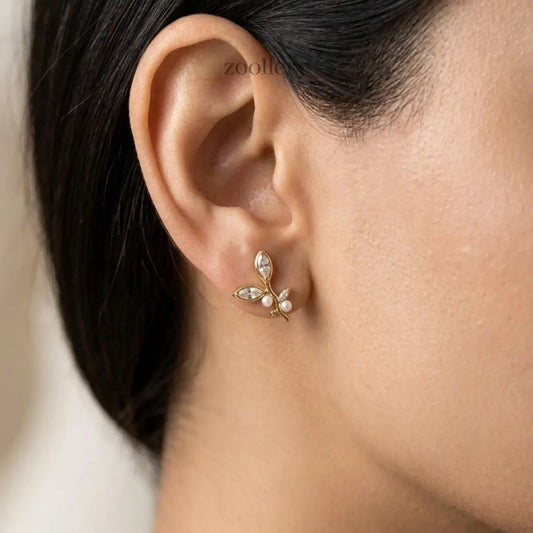 Pearl Vine Studs
