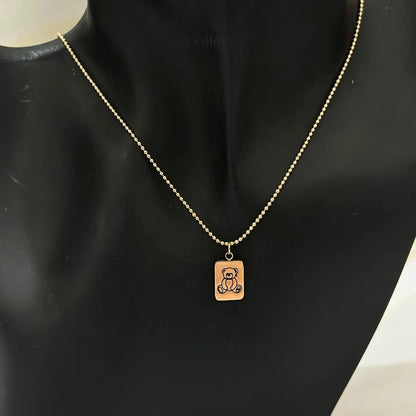 Teddy Tag Necklace