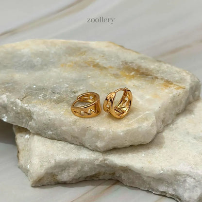 Zigcurl Hoops (Champagne Gold)