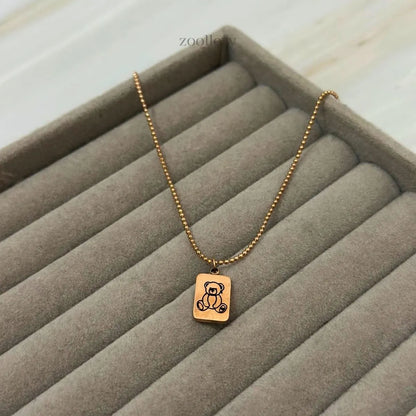 Teddy Tag Necklace