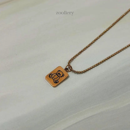 Teddy Tag Necklace