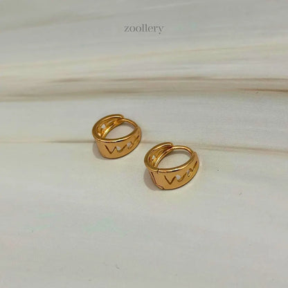 Zigcurl Hoops (Champagne Gold)