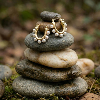 Bianca Pearl Hoops