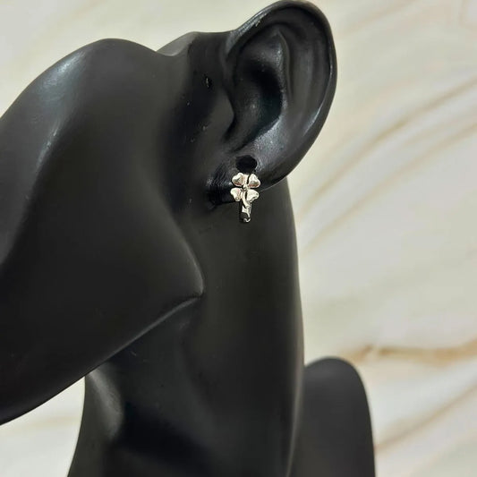 Silver Éclore Hoops