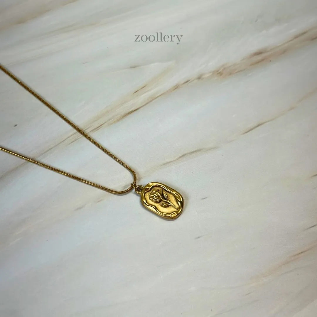 Golden Tulip Necklace