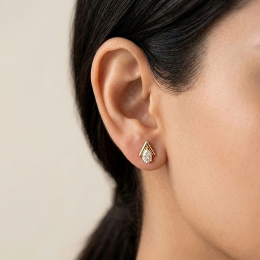 Luxe Arrow Studs