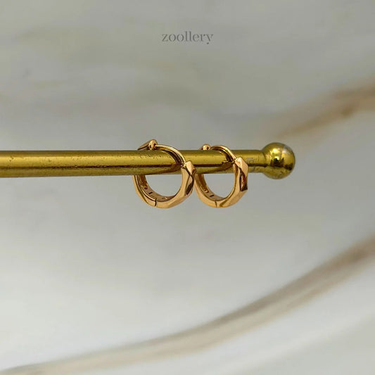 Edge Pop Hoops (Champagne Gold)