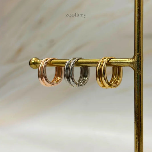 Sleek Oval Hoops
