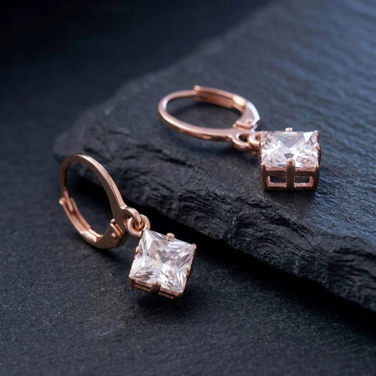 Glimmer Cube Charm (Rose Gold)