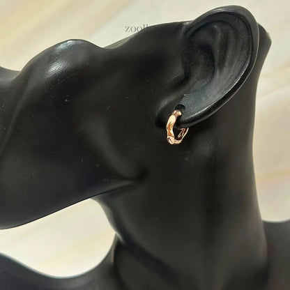 Petalwave Hoops (Rose Gold)