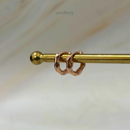 Petalwave Hoops (Rose Gold)