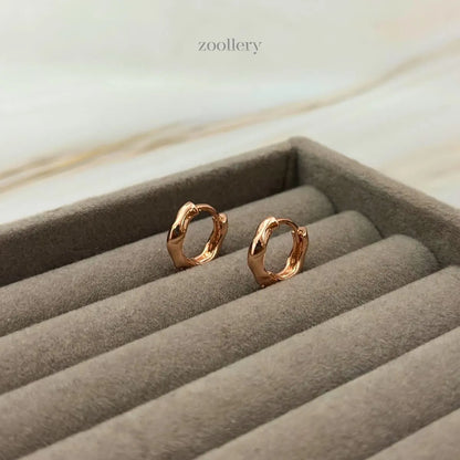 Petalwave Hoops (Rose Gold)